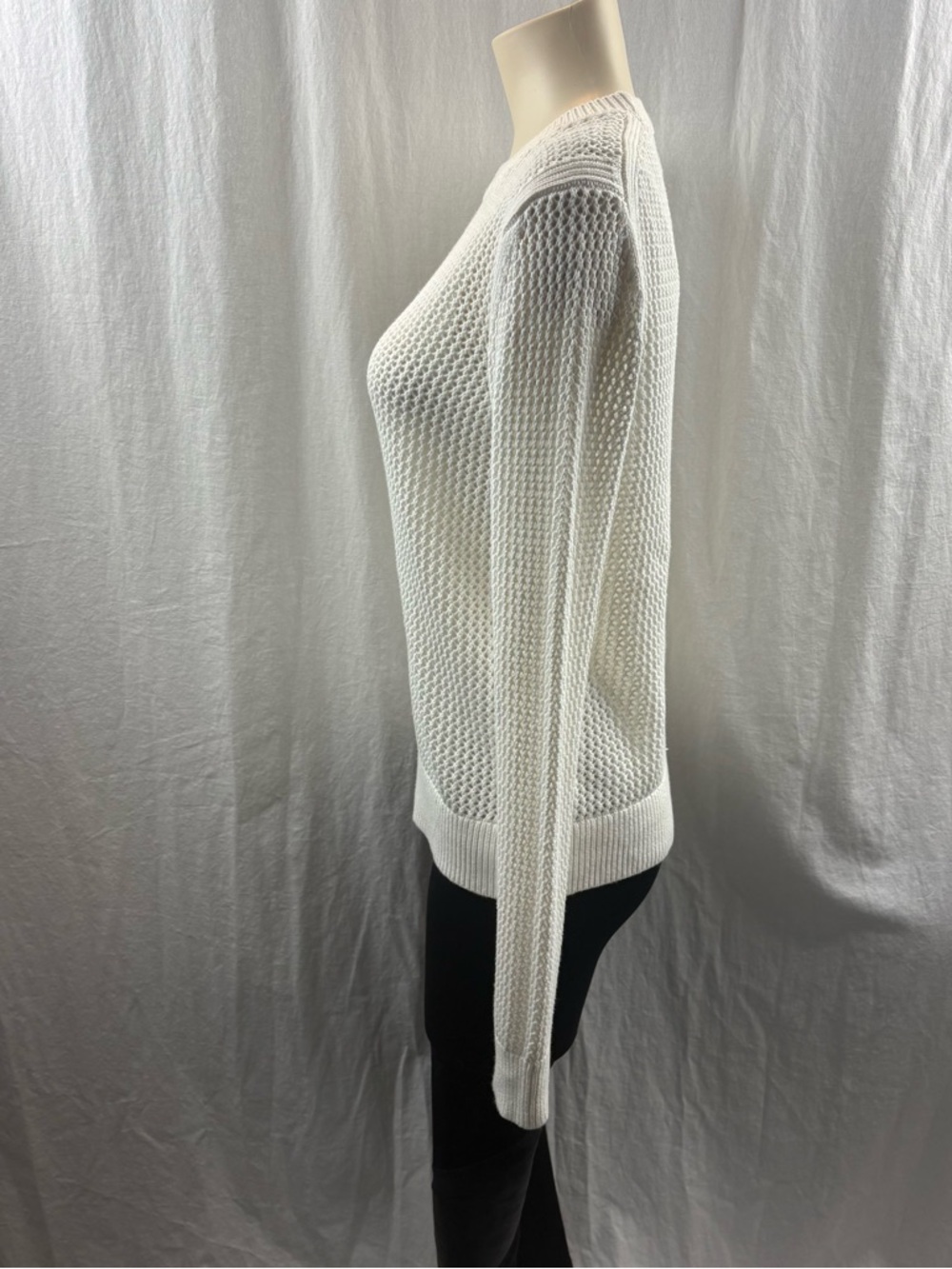 Everlane The Mesh Soft Cotton Crew in White S - Picture 6 of 13